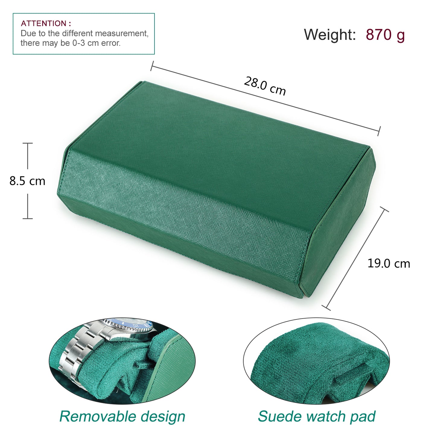 CONTACTS FAMILY Genuine Leather Watch Cases for Rolex 6/8 Slots Men Watch Box Jewelry Collection Storage Women Watches Saffiano Leather Watch Bags