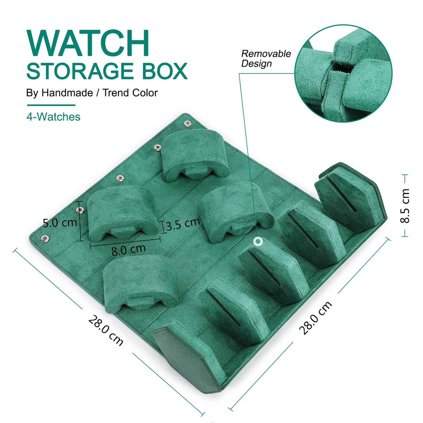 CONTACTS FAMILY Saffiano Leather Hexagon 2/3/4 Slots Watch Cases