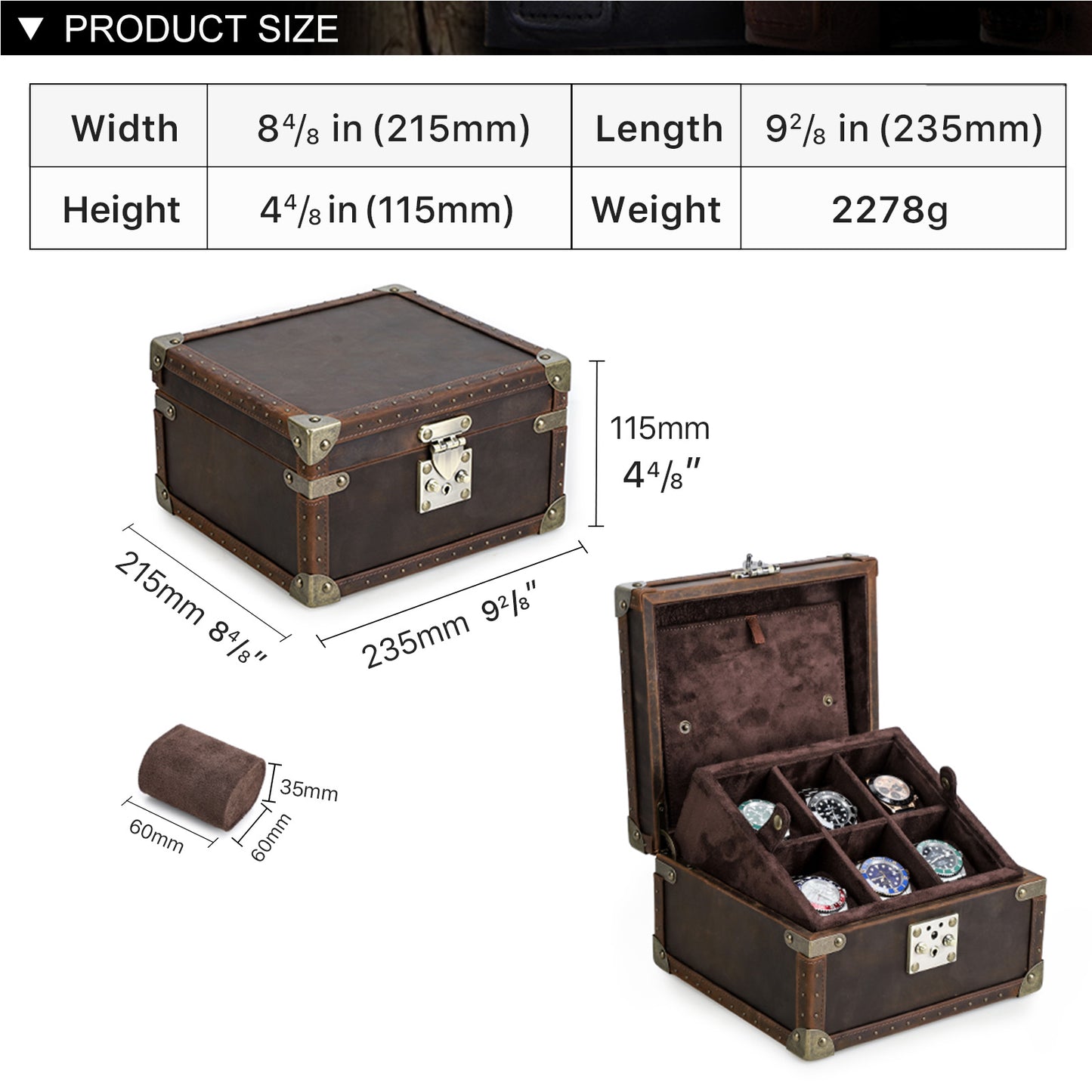 Luxury 5/6/8/10 Slot Watch Collection Case
