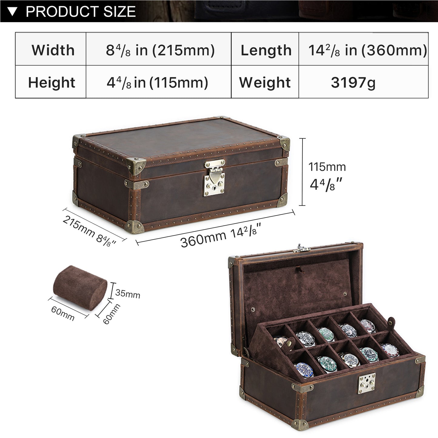 Luxury 5/6/8/10 Slot Watch Collection Case