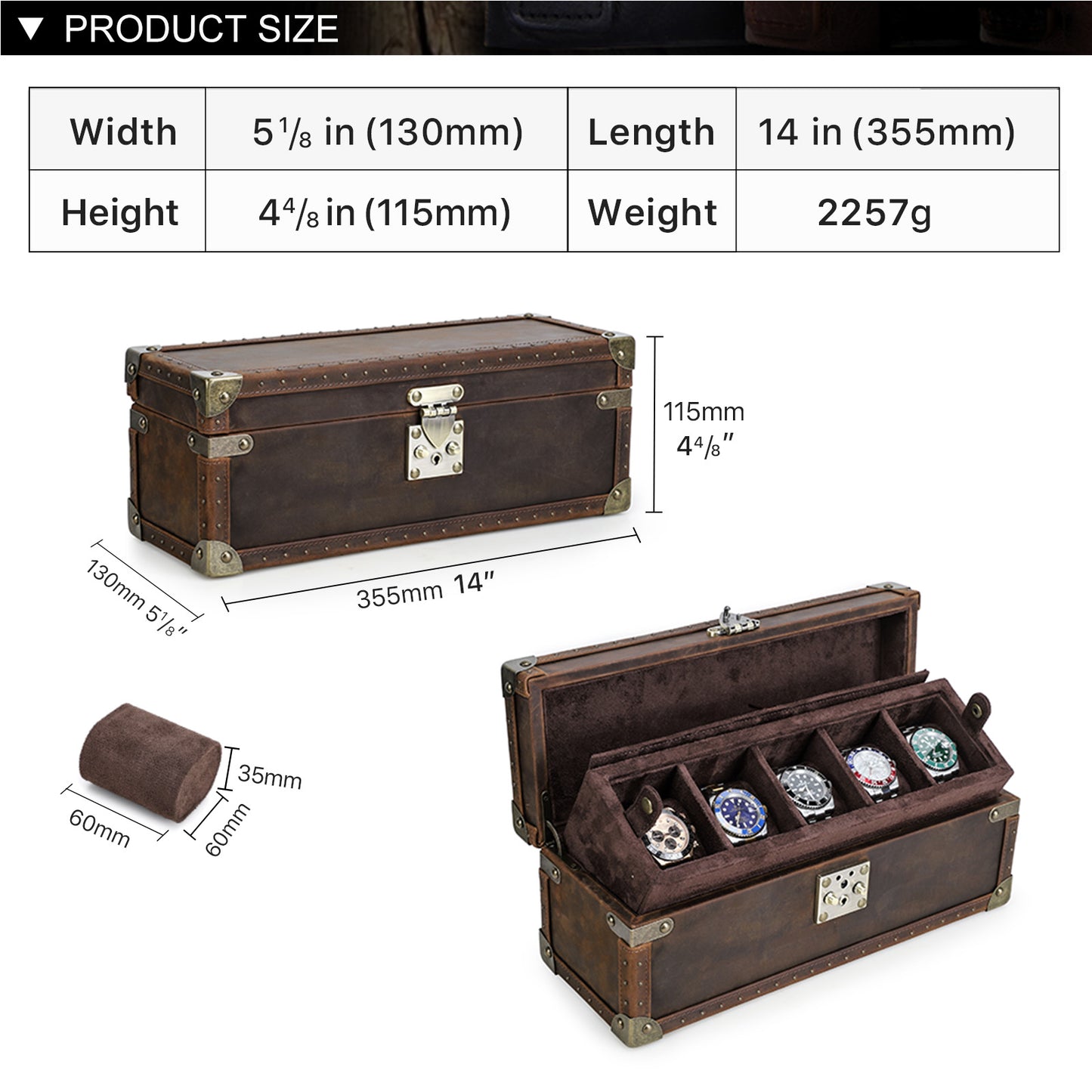 Luxury 5/6/8/10 Slot Watch Collection Case