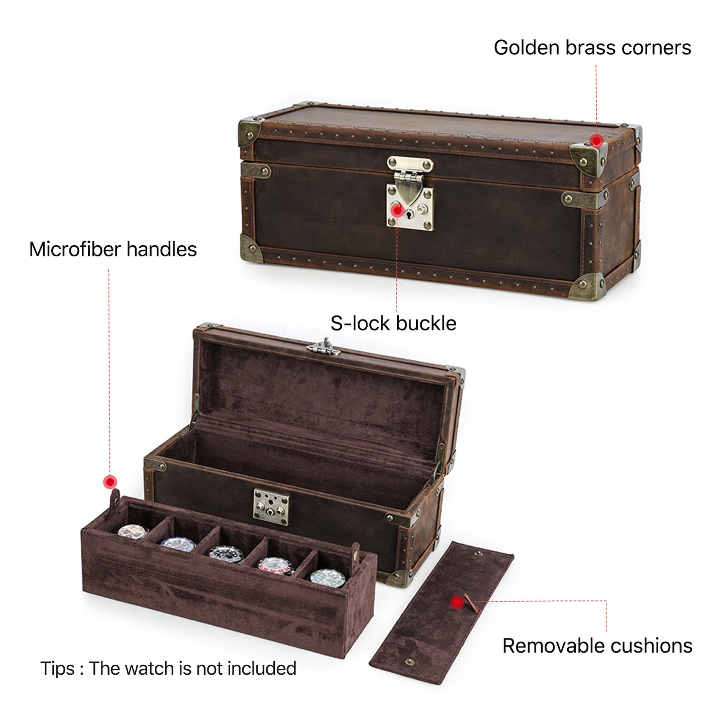 Luxury 5/6/8/10 Slot Watch Collection Case