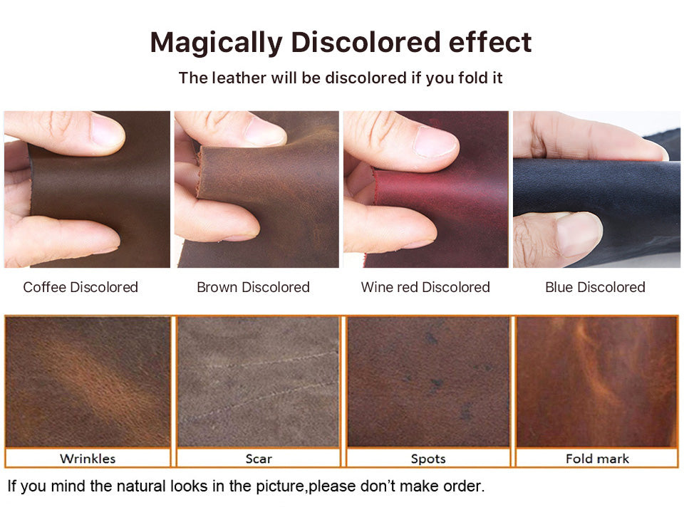 Hasp Leather Case Crazy Horse Leather Boxes for Watch