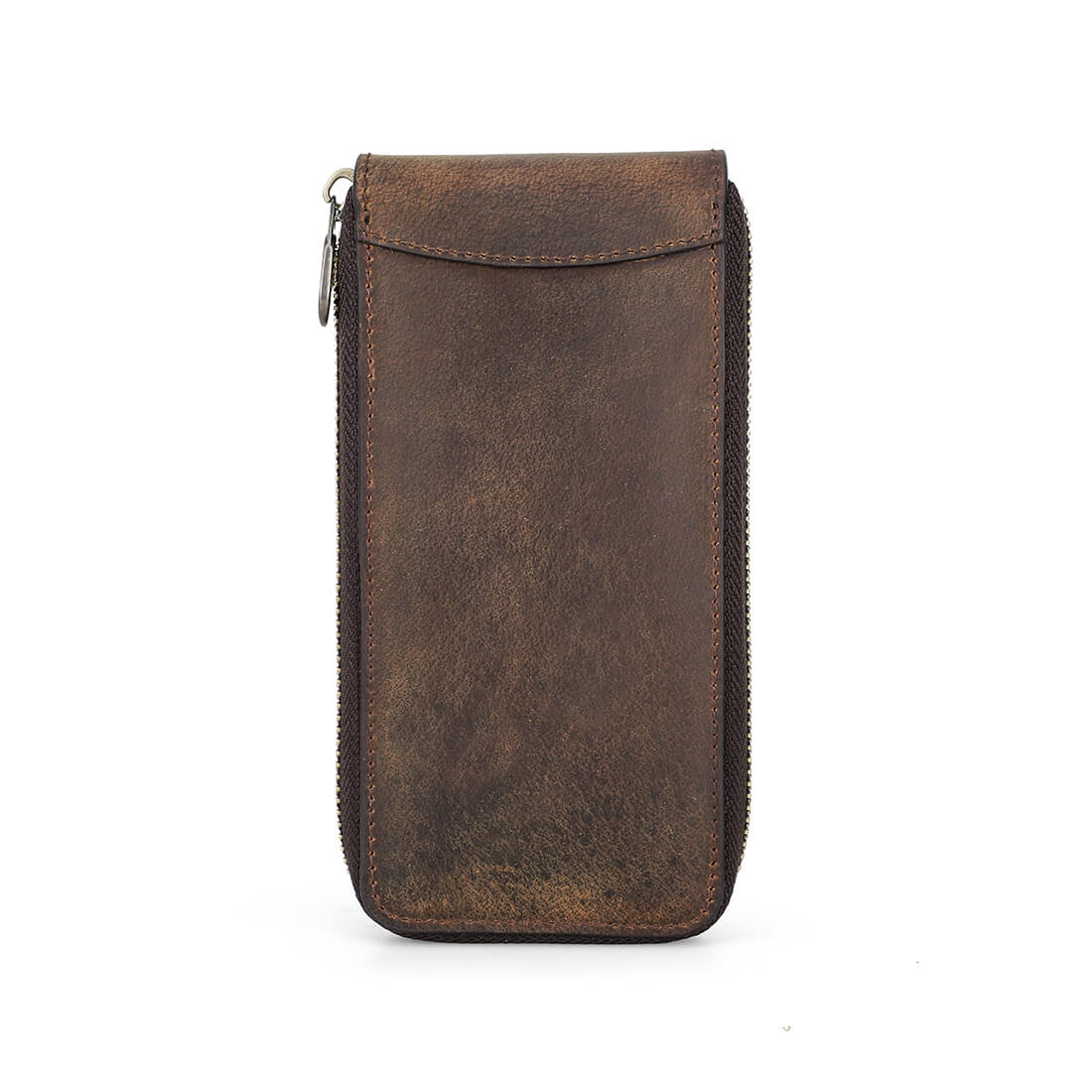 Watch Case Holder Crazy Horse Leather Case 1 Pcs Watch Bag Zipper Travel Storage