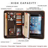 Handmade Crazy-horse Cow Leather Case Pouch for iPad 7.9