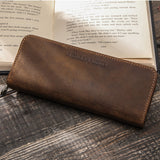 Genuine Leather Storage Pen Bag Ballpoint Pen Case Storage Bags for School,Office,Traveling