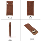 Hasp Leather Case Crazy Horse Leather Boxes for Watch