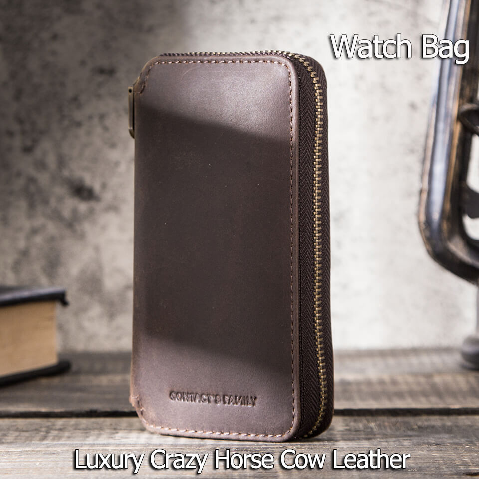 crazy horse leather, casual luxury style, for outdoor, easy to carry