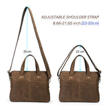 Handmade Genuine Leather Men Laptop Bags For Macbook M2 M1 Air 13 Pro 14 15 16 Inch Case Handbag Men Business Shoulder Crossbody Bag