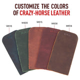 solid color,crazy horse leather