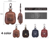 Personal Engraving Cowhide Leather Case for AirPods