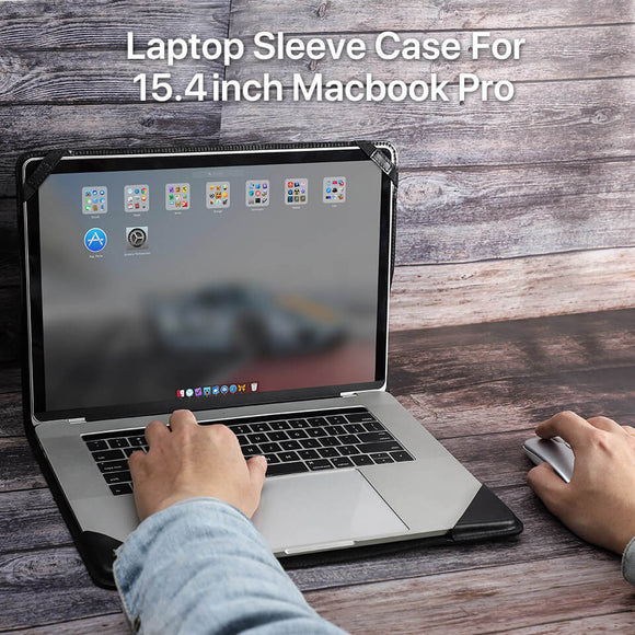 Natural Leather Laptop Cover Case for 15.4inch Macbook Pro Laptop Holder for Personalized Gift