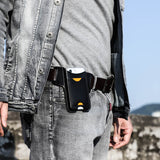Genuine Leather Men Belt Pouch Leather Case Travel Phone Storage for iphone 12