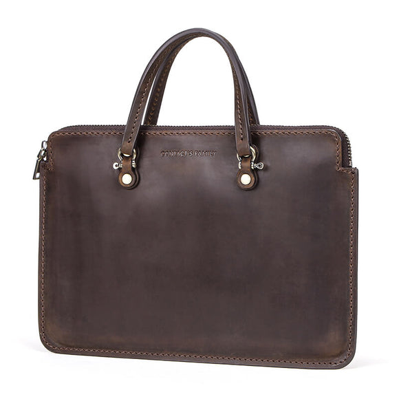 Men Luxury Handbag Genuine Leather Briefcase Bag for Laptop Office Business