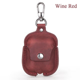 Personal Engraving Cowhide Leather Case for AirPods