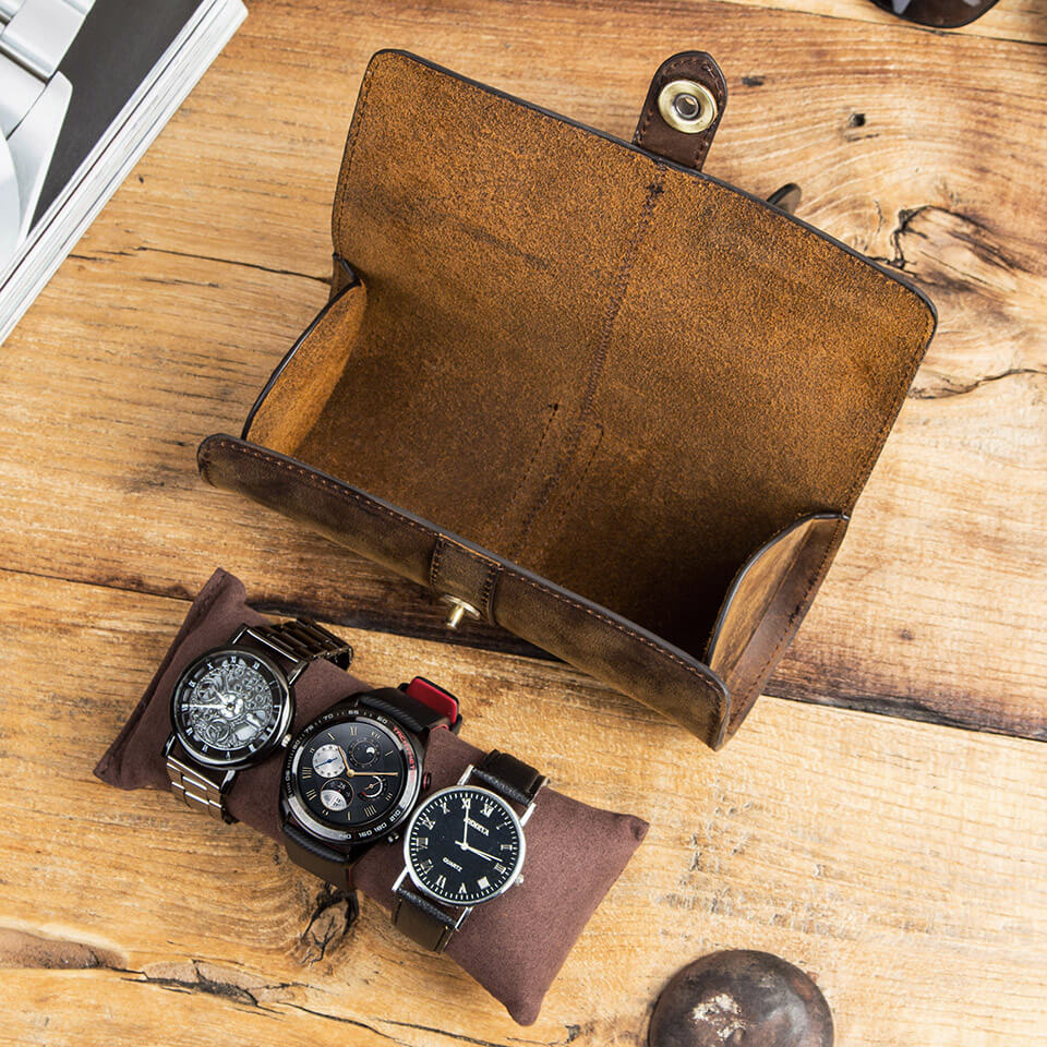 Leather Watch Rolls, Protect & Store Luxury Watches